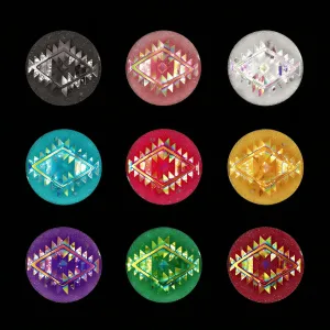 25mm Round Fancy Resin Rhinestone 